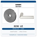 Sargent 8236 LE Trim Closet Mortise Lockset | LA Keyway, Grade 1 Commercial