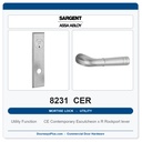 Sargent 8231 CER Trim Utility Mortise Lockset | LA Keyway, Grade 1 Commercial