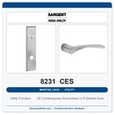 Sargent 8231 CES Trim Utility Mortise Lockset | LA Keyway, Grade 1 Commercial