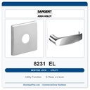 Sargent 8231 EL Trim Utility Mortise Lockset | LA Keyway, Grade 1 Commercial