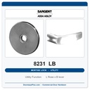 Sargent 8231 LB Trim Utility Mortise Lockset | LA Keyway, Grade 1 Commercial