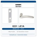 Sargent 8231 LE1A Trim Utility Mortise Lockset | LA Keyway, Grade 1 Commercial