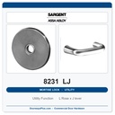 Sargent 8231 LJ Trim Utility Mortise Lockset | LA Keyway, Grade 1 Commercial