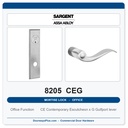 Sargent 8205 CEG Trim Office or Entry Mortise Lockset | LA Keyway, Grade 1 Commercial