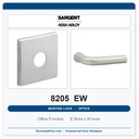 Sargent 8205 EW Trim Office or Entry Mortise Lockset | LA Keyway, Grade 1 Commercial