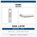 Sargent 8205 LE1W Trim Office or Entry Mortise Lockset | LA Keyway, Grade 1 Commercial