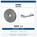 Sargent 8205 LJ Trim Office or Entry Mortise Lockset | LA Keyway, Grade 1 Commercial