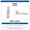 Sargent 8205 LW1A Trim Office or Entry Mortise Lockset | LA Keyway, Grade 1 Commercial