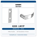 Sargent 8205 LW1P Trim Office or Entry Mortise Lockset | LA Keyway, Grade 1 Commercial