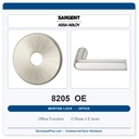 Sargent 8205 OE Trim Office or Entry Mortise Lockset | LA Keyway, Grade 1 Commercial