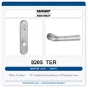 Sargent 8205 TER Trim Office or Entry Mortise Lockset | LA Keyway, Grade 1 Commercial