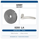 Sargent 8255 LA Trim Office or Entry Mortise Lockset | LA Keyway, Grade 1 Commercial