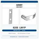 Sargent 8255 LW1P Trim Office or Entry Mortise Lockset | LA Keyway, Grade 1 Commercial
