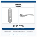 Sargent 8255 TES Trim Office or Entry Mortise Lockset | LA Keyway, Grade 1 Commercial