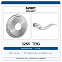 Sargent 8255 TRG Trim Office or Entry Mortise Lockset | LA Keyway, Grade 1 Commercial