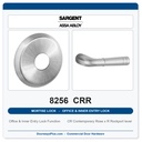Sargent 8256 CRR Trim Office & Inner Entry Lock Mortise Lockset | LA Keyway, Grade 1 Commercial