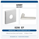 Sargent 8256 EF Trim Office & Inner Entry Lock Mortise Lockset | LA Keyway, Grade 1 Commercial