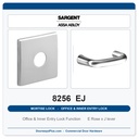 Sargent 8256 EJ Trim Office & Inner Entry Lock Mortise Lockset | LA Keyway, Grade 1 Commercial