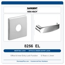 Sargent 8256 EL Trim Office & Inner Entry Lock Mortise Lockset | LA Keyway, Grade 1 Commercial