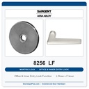 Sargent 8256 LF Trim Office & Inner Entry Lock Mortise Lockset | LA Keyway, Grade 1 Commercial