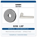 Sargent 8256 LNF Trim Office & Inner Entry Lock Mortise Lockset | LA Keyway, Grade 1 Commercial