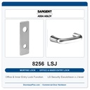 Sargent 8256 LSJ Trim Office & Inner Entry Lock Mortise Lockset | LA Keyway, Grade 1 Commercial