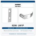 Sargent 8256 LW1P Trim Office & Inner Entry Lock Mortise Lockset | LA Keyway, Grade 1 Commercial