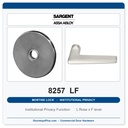 Sargent 8257 LF Trim Institutional Privacy Mortise Lockset | LA Keyway, Grade 1 Commercial