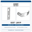 Sargent 8257 LW1P Trim Institutional Privacy Mortise Lockset | LA Keyway, Grade 1 Commercial