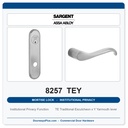 Sargent 8257 TEY Trim Institutional Privacy Mortise Lockset | LA Keyway, Grade 1 Commercial
