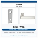Sargent 8257 WTE Trim Institutional Privacy Mortise Lockset | LA Keyway, Grade 1 Commercial