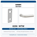 Sargent 8258 WTW Trim Institutional Privacy Mortise Lockset | LA Keyway, Grade 1 Commercial
