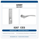 Sargent 8267 CES Trim Institutional Privacy Mortise Lockset | LA Keyway, Grade 1 Commercial