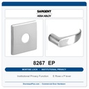 Sargent 8267 EP Trim Institutional Privacy Mortise Lockset | LA Keyway, Grade 1 Commercial
