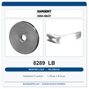 Sargent 8289 LB Trim Holdback Mortise Lockset | LA Keyway, Grade 1 Commercial
