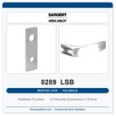 Sargent 8289 LSB Trim Holdback Mortise Lockset | LA Keyway, Grade 1 Commercial