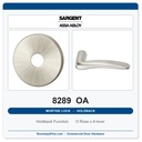Sargent 8289 OA Trim Holdback Mortise Lockset | LA Keyway, Grade 1 Commercial