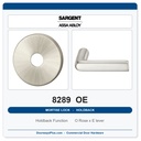 Sargent 8289 OE Trim Holdback Mortise Lockset | LA Keyway, Grade 1 Commercial