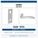 Sargent 8289 WTA Trim Holdback Mortise Lockset | LA Keyway, Grade 1 Commercial