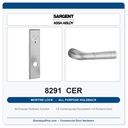 Sargent 8291 CER Trim All Purpose Holdback Mortise Lockset | LA Keyway, Grade 1 Commercial