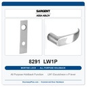 Sargent 8291 LW1P Trim All Purpose Holdback Mortise Lockset | LA Keyway, Grade 1 Commercial