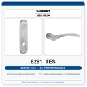 Sargent 8291 TES Trim All Purpose Holdback Mortise Lockset | LA Keyway, Grade 1 Commercial