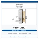 Sargent 8225 LE1J Trim Dormitory or Exit Mortise Lockset | LA Keyway, Grade 1 Commercial