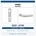 Sargent 8225 LE1W Trim Dormitory or Exit Mortise Lockset | LA Keyway, Grade 1 Commercial