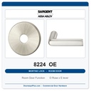Sargent 8224 OE Trim Room Door Mortise Lockset | LA Keyway, Grade 1 Commercial