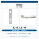 Sargent 8235 LE1W Trim Storeroom Mortise Lockset | LA Keyway, Grade 1 Commercial