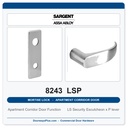 Sargent 8243 LSP Trim Apartment Corridor Door Mortise Lockset | LA Keyway, Grade 1 Commercial