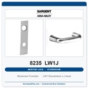 Sargent 8235 LW1J Trim Storeroom Mortise Lockset | LA Keyway, Grade 1 Commercial