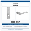 Sargent 8228 CEY Trim Dummy Trim Deadlock Mortise Deadbolt | LA Keyway, Grade 1 Commercial