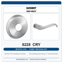 Sargent 8228 CRY Trim Dummy Trim Deadlock Mortise Deadbolt | LA Keyway, Grade 1 Commercial